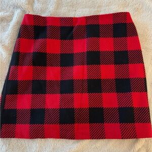 Vineyard Vines buffalo check wool mini skirt
